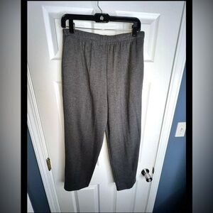 NWT Summit Hill Women’s Medium Gray Pull On Stretch Straight Leg Sweatpants M